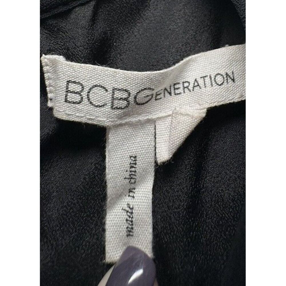 BCBGENERATION Woman's Black Cocktail Dress Mini Black‎ Sleeveless Lace Size 8 - Picture 8 of 11